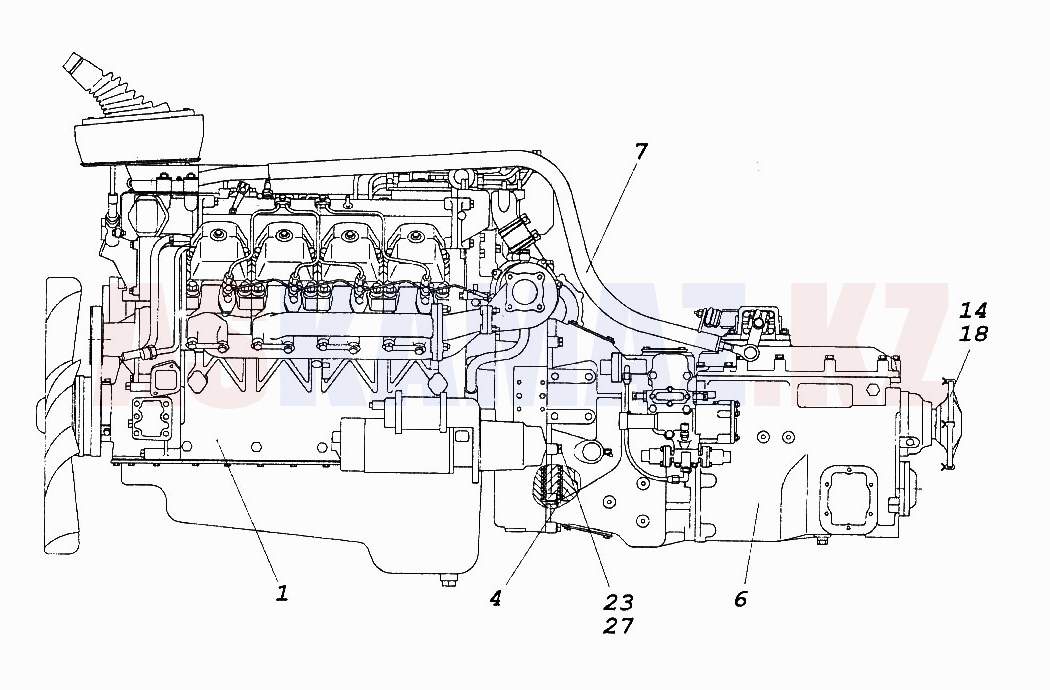 Агрегат силовой КАМАЗ 740.30-260