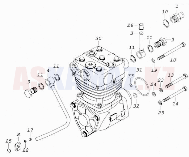 Ремкомплект Компрессора Камаз Двухцилиндрового Купить